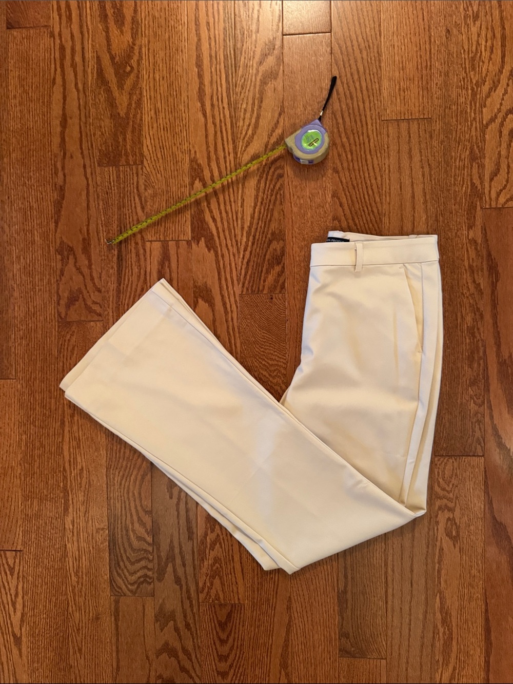 Women’s Cream Dress Pants - Classic Straight Fit